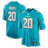 Zennovawear Jordyn Brooks Miami Dolphins Game Jersey - Aqua