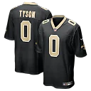 Zennovawear Jordyn Tyson New Orleans Saints 2026 NFL Draft First Round Pick No. 8 Team Game Jersey - Black