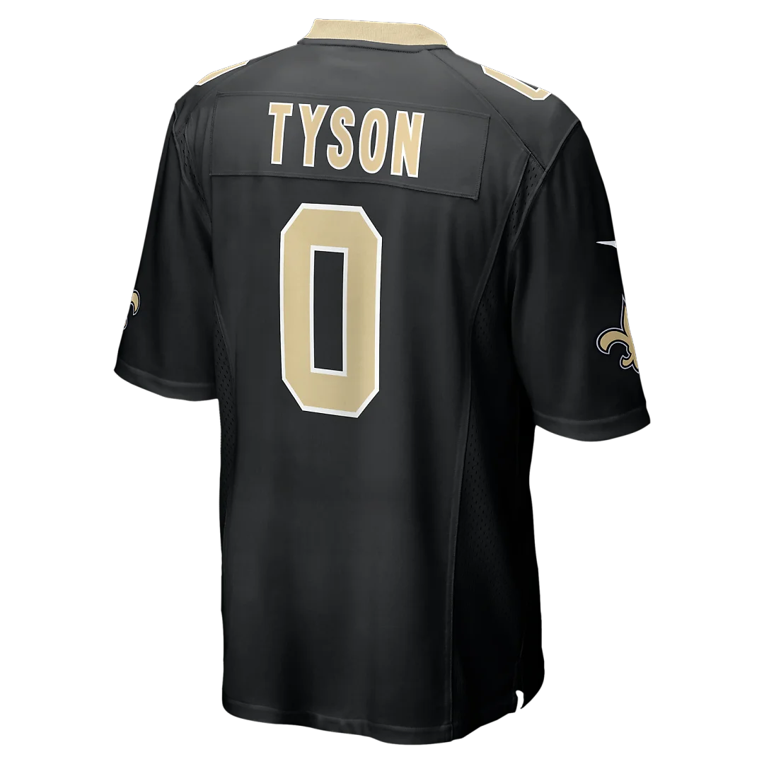 Zennovawear Jordyn Tyson New Orleans Saints 2026 NFL Draft First Round Pick No. 8 Team Game Jersey - Black