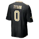 Zennovawear Jordyn Tyson New Orleans Saints 2026 NFL Draft First Round Pick No. 8 Team Game Jersey - Black