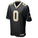 Zennovawear Jordyn Tyson New Orleans Saints 2026 NFL Draft First Round Pick No. 8 Team Game Jersey - Black