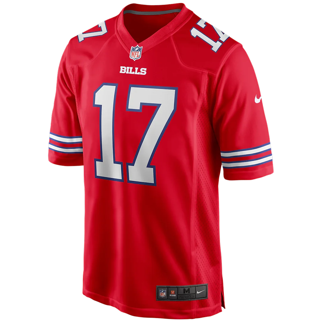 Zennovawear Josh Allen Buffalo Bills Alternate Game Player Jersey - Red