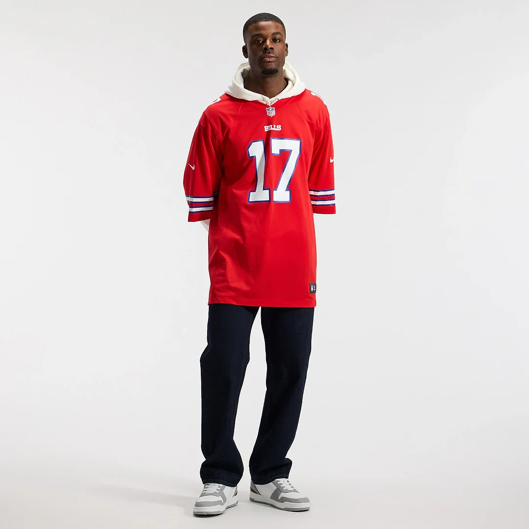 Zennovawear Josh Allen Buffalo Bills Alternate Game Player Jersey - Red