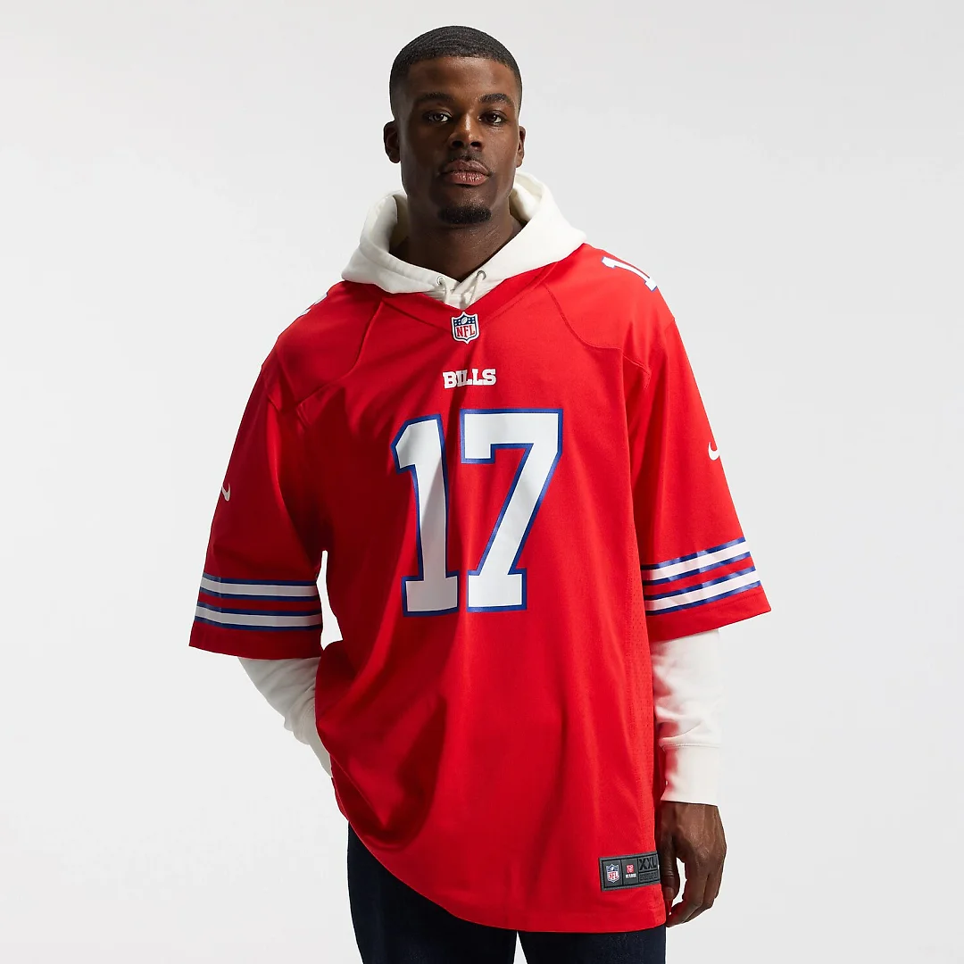 Zennovawear Josh Allen Buffalo Bills Alternate Game Player Jersey - Red