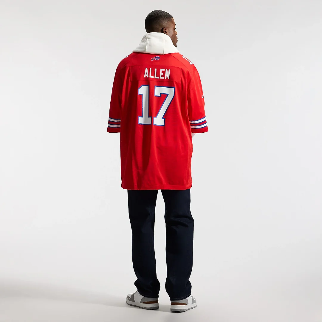 Zennovawear Josh Allen Buffalo Bills Alternate Game Jersey - Red