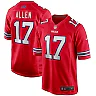 Zennovawear Josh Allen Buffalo Bills Alternate Game Player Jersey - Red