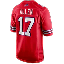 Zennovawear Josh Allen Buffalo Bills Alternate Game Jersey - Red