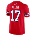 Zennovawear Josh Allen Buffalo Bills Alternate Vapor FUSE. Stitched Limited Jersey - Red