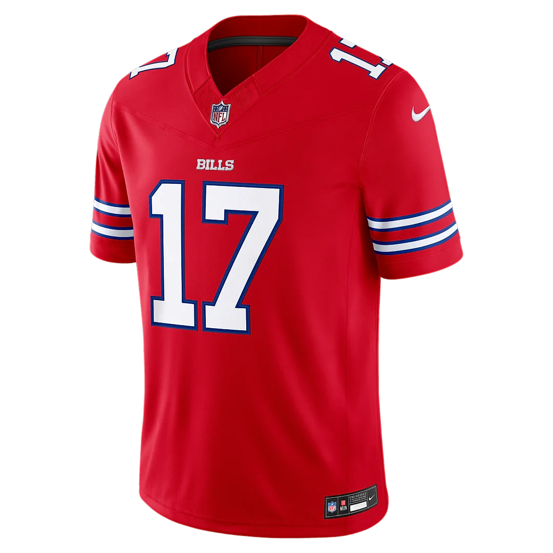Zennovawear Josh Allen Buffalo Bills Alternate Vapor FUSE. Stitched Limited Jersey - Red