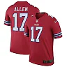 Zennovawear Josh Allen Buffalo Bills Legend Player Performance Top - Red