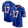 Zennovawear Josh Allen Buffalo Bills Game Player Jersey - Royal