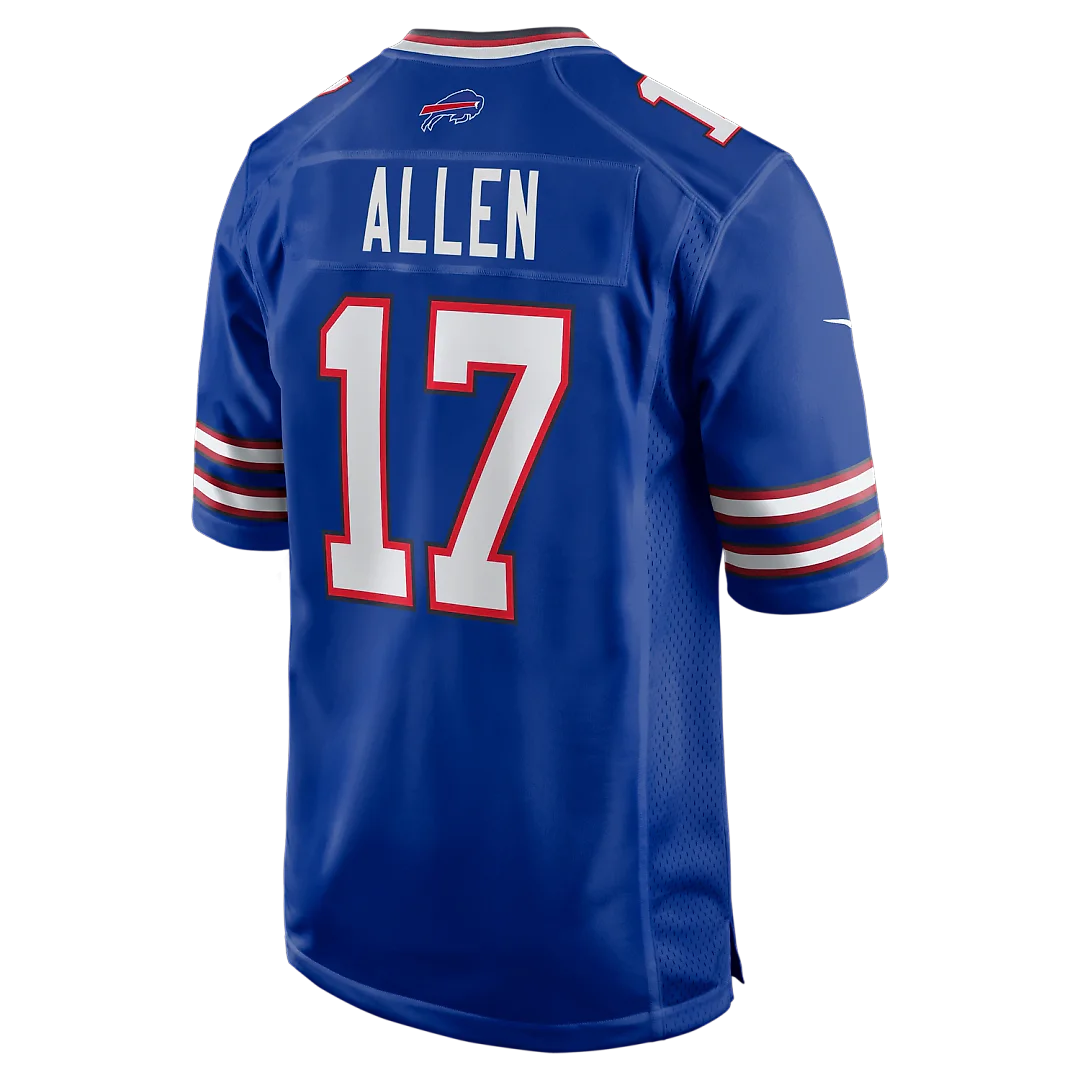 Zennovawear Josh Allen Buffalo Bills Game Player Jersey - Royal