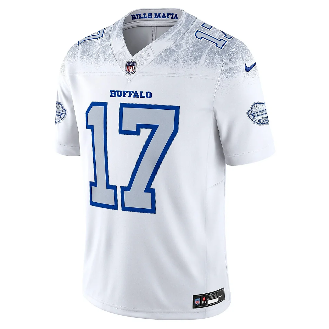 Zennovawear Josh Allen Buffalo Bills 2025 Rivalries Collection Stitched Limited Jersey - White