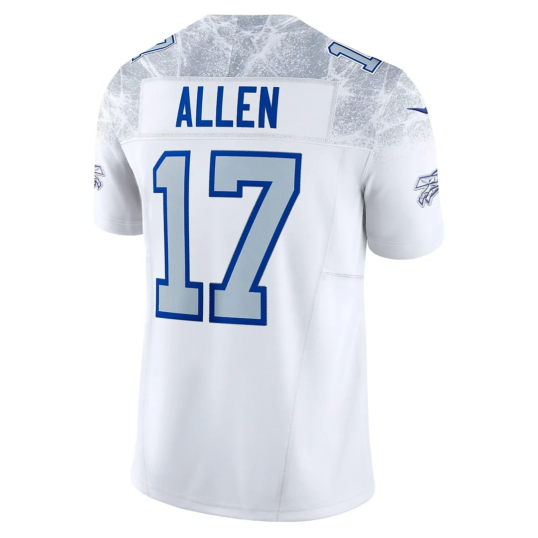 Zennovawear Josh Allen Buffalo Bills 2025 Rivalries Collection Stitched Limited Jersey - White