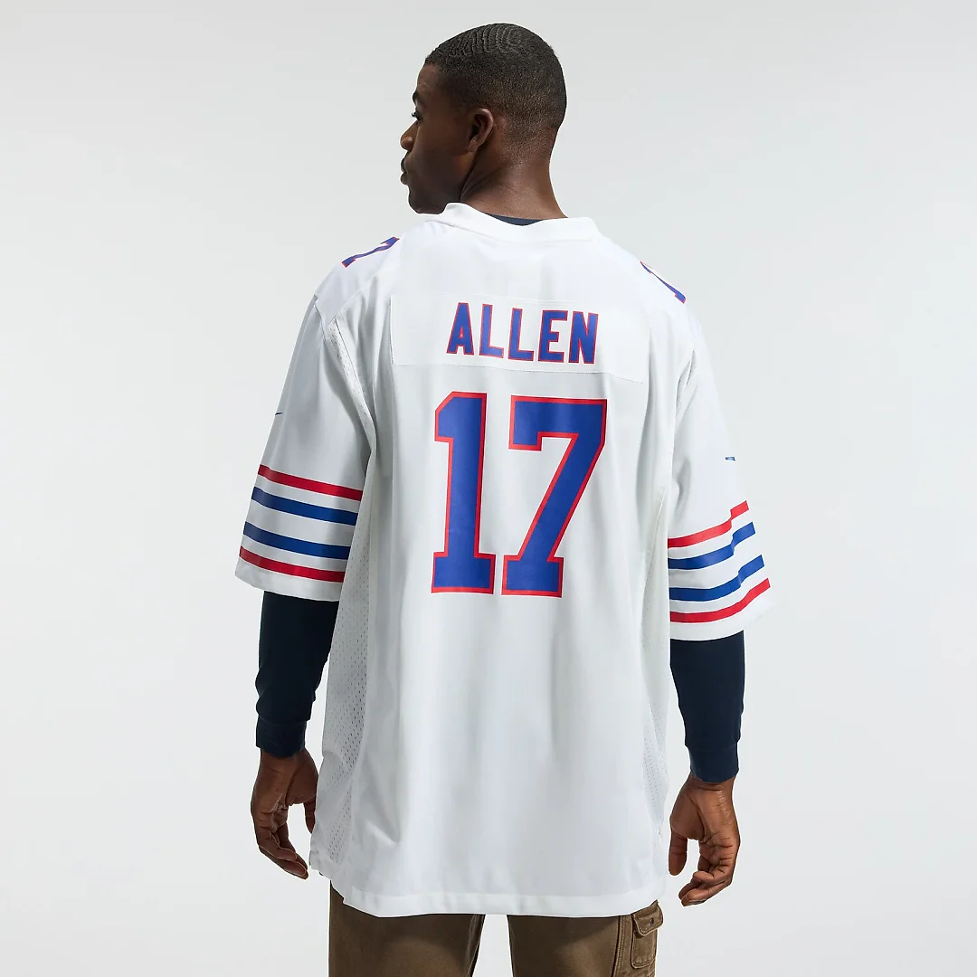 Zennovawear Josh Allen Buffalo Bills Alternate Game Player Jersey - White