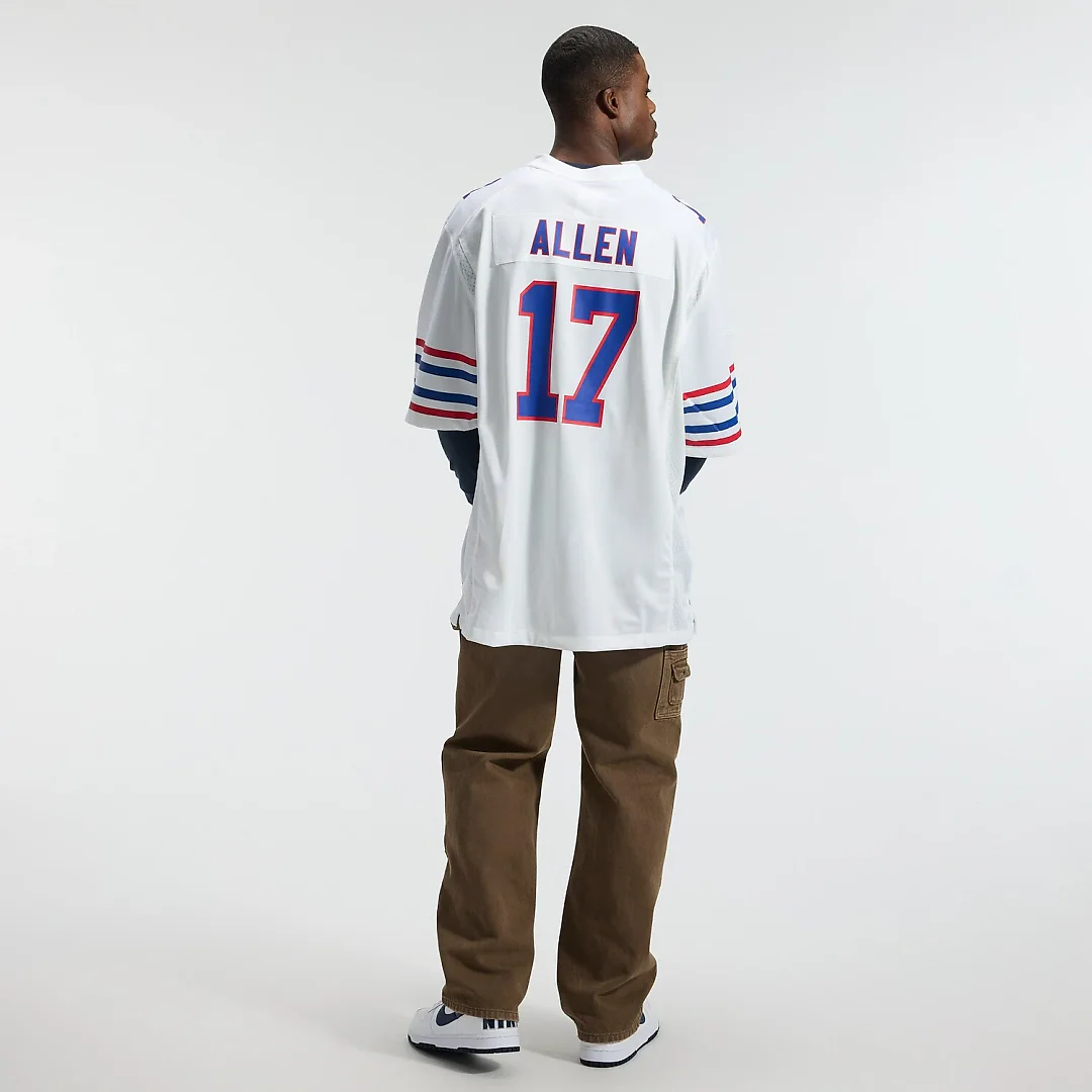Zennovawear Josh Allen Buffalo Bills Alternate Game Player Jersey - White