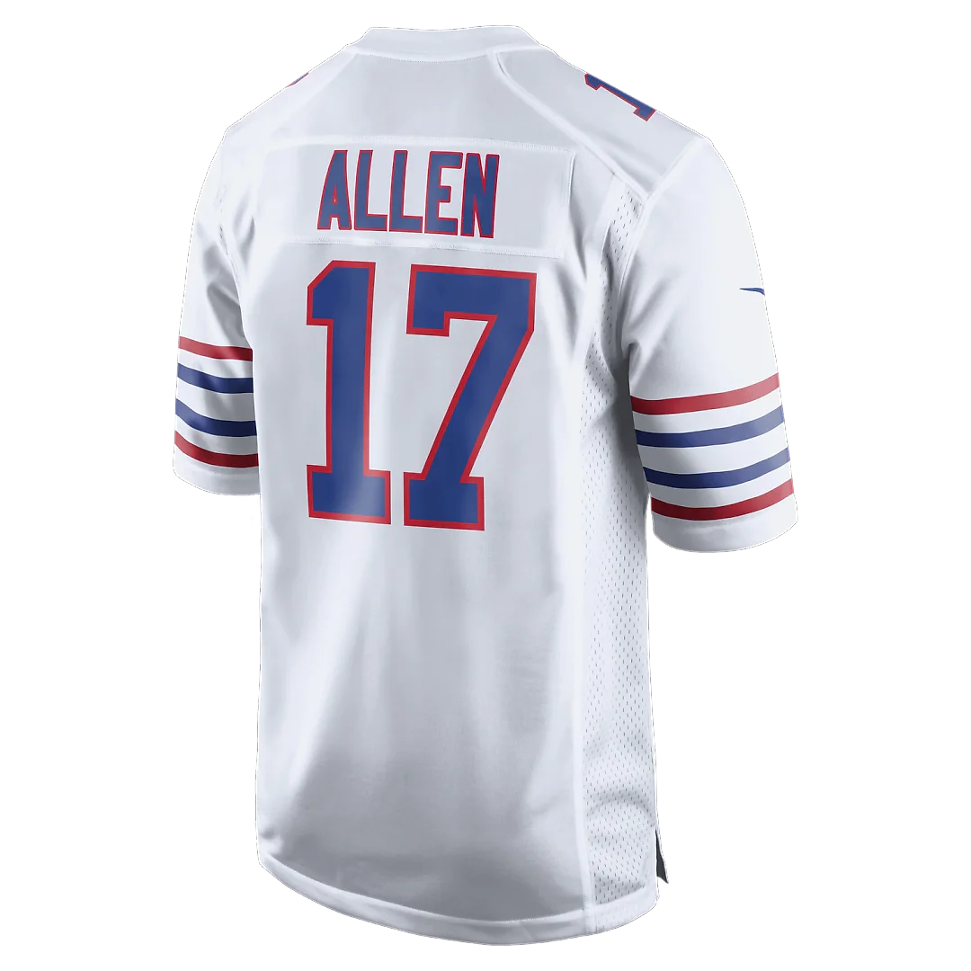 Zennovawear Josh Allen Buffalo Bills Alternate Game Player Jersey - White