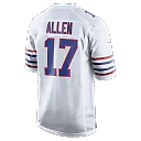 Zennovawear Josh Allen Buffalo Bills Alternate Game Player Jersey - White