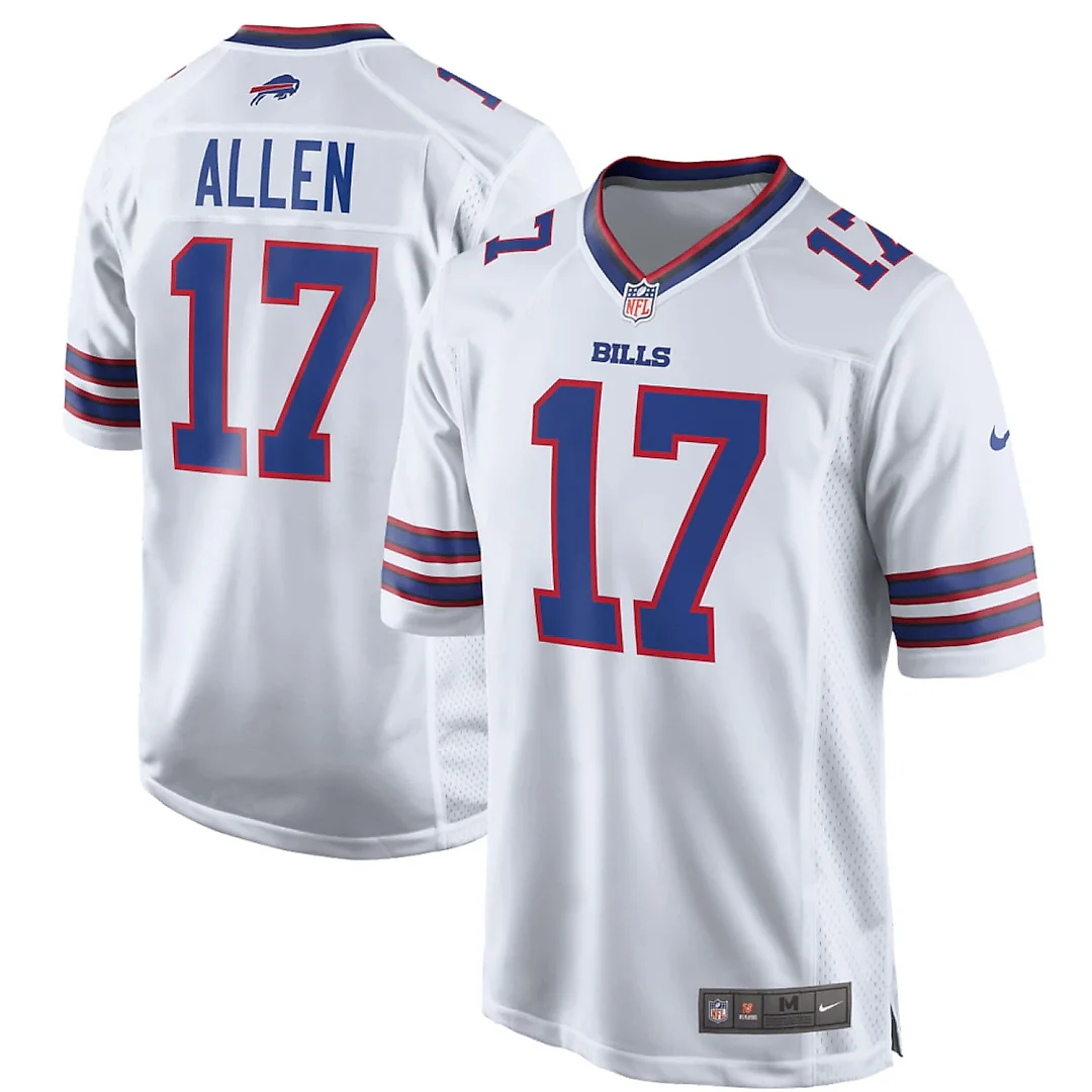 Zennovawear Josh Allen Buffalo Bills Game Player Jersey - White