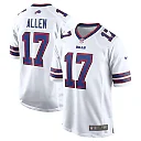 Zennovawear Josh Allen Buffalo Bills White Game Player Jersey - White