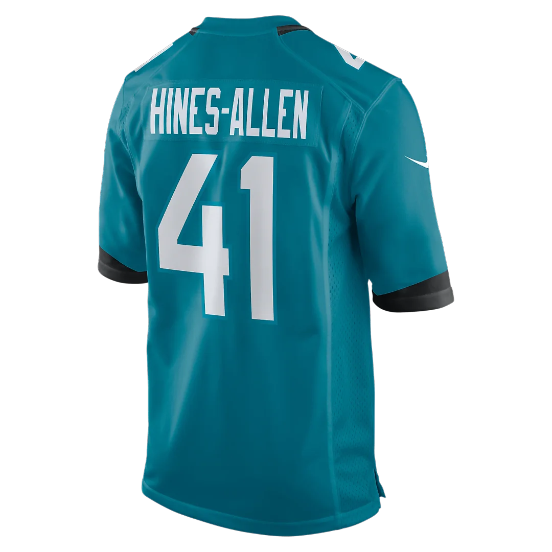 Zennovawear Josh Hines-Allen Jacksonville Jaguars Player Game Jersey - Teal