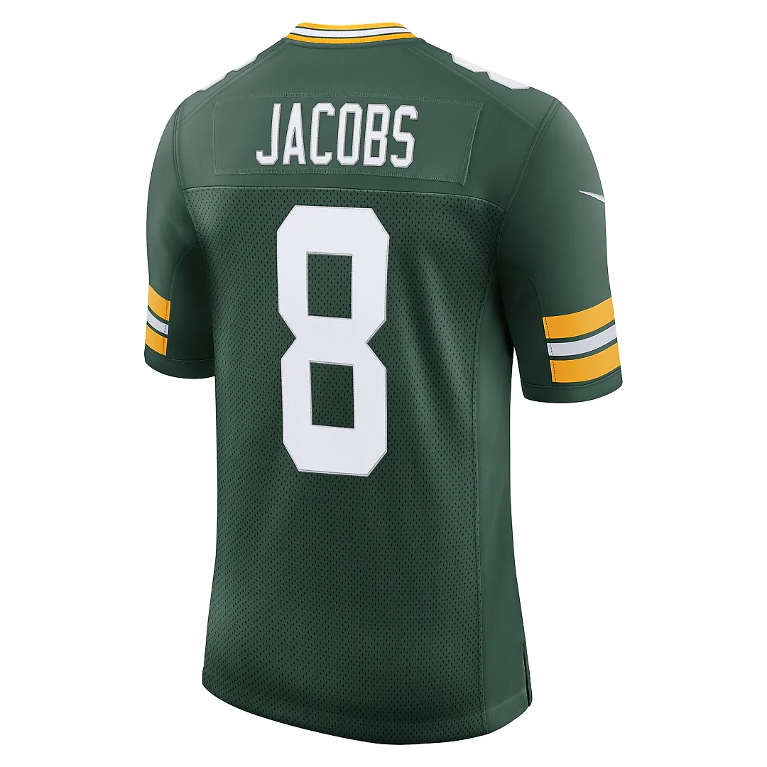 Zennovawear Josh Jacobs Green Bay Packers Vapor Untouchable Stitched Limited Jersey - Green