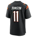 Zennovawear Josh Johnson Cincinnati Bengals Team Game Jersey - Black