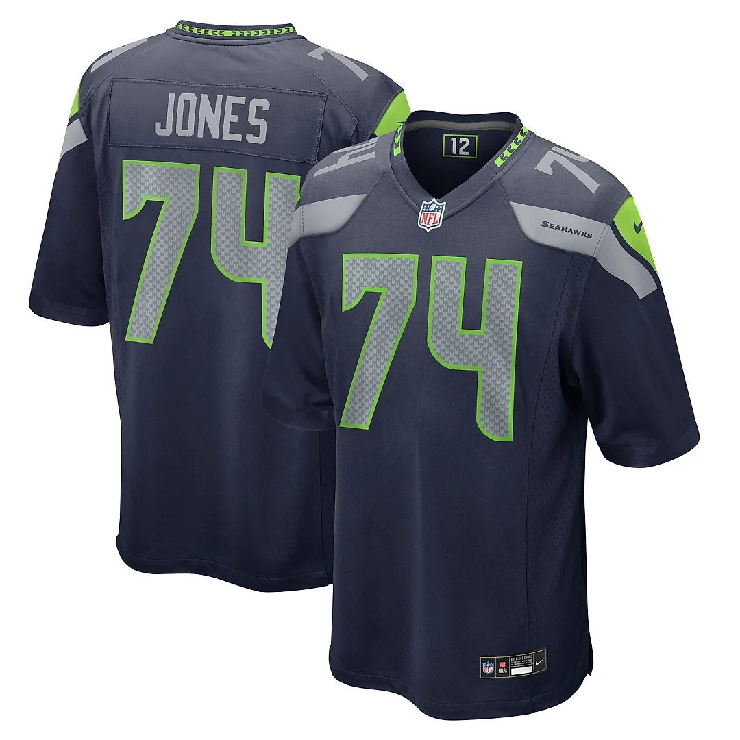Zennovawear Josh Jones Seattle Seahawks Team Game Jersey - College Navy