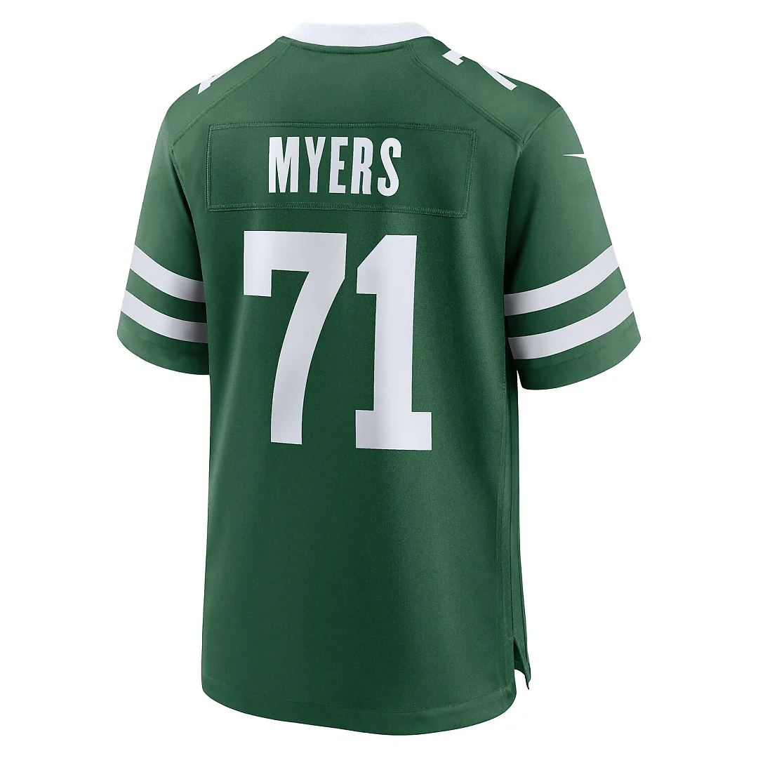 Zennovawear Josh Myers New York Jets Team Game Jersey - Legacy Green