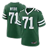 Zennovawear Josh Myers New York Jets Team Game Jersey - Legacy Green