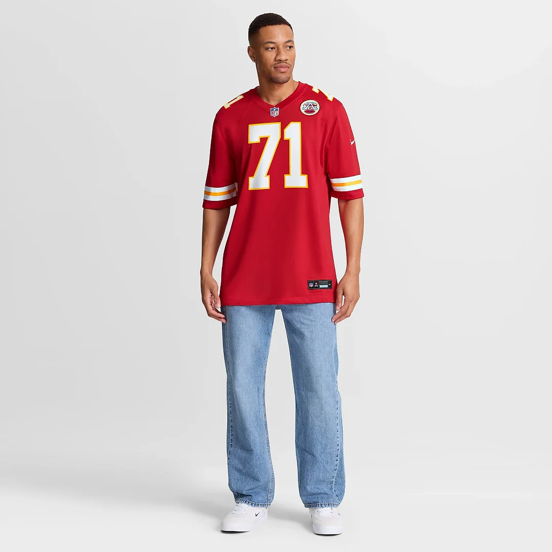 Zennovawear Josh Simmons Kansas City Chiefs Game Jersey - Red