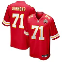 Zennovawear Josh Simmons Kansas City Chiefs Team Game Jersey - Red
