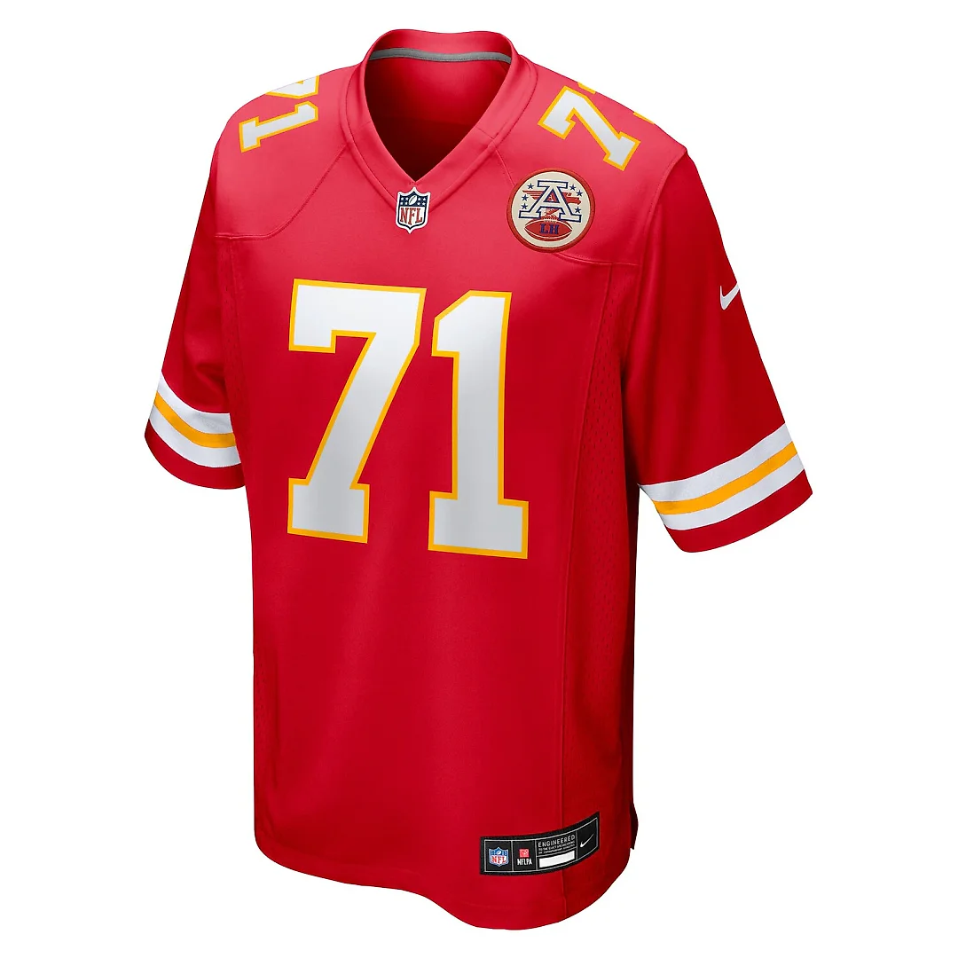 Zennovawear Josh Simmons Kansas City Chiefs Team Game Jersey - Red
