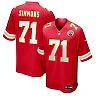 Zennovawear Josh Simmons Kansas City Chiefs Team Game Jersey - Red