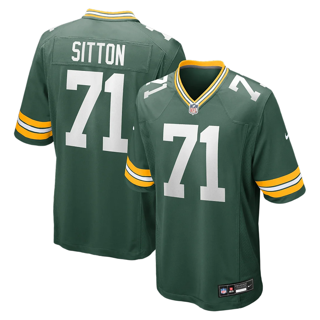 Zennovawear Josh Sitton Green Bay Packers Retired Game Jersey - Green