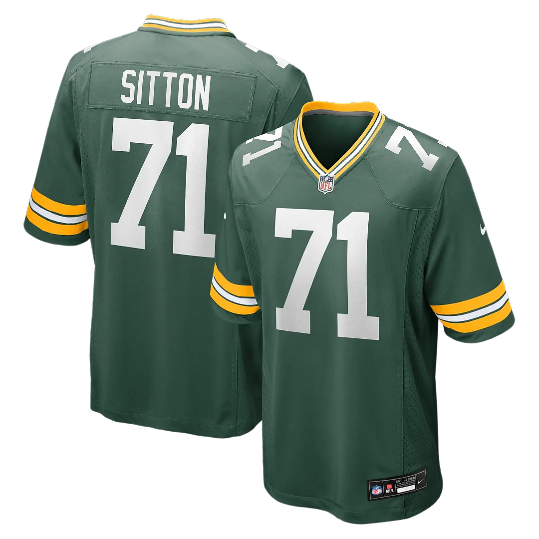 Zennovawear Josh Sitton Green Bay Packers Retired Game Jersey - Green