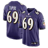 Zennovawear Josh Tupou Baltimore Ravens Team Game Jersey - Purple
