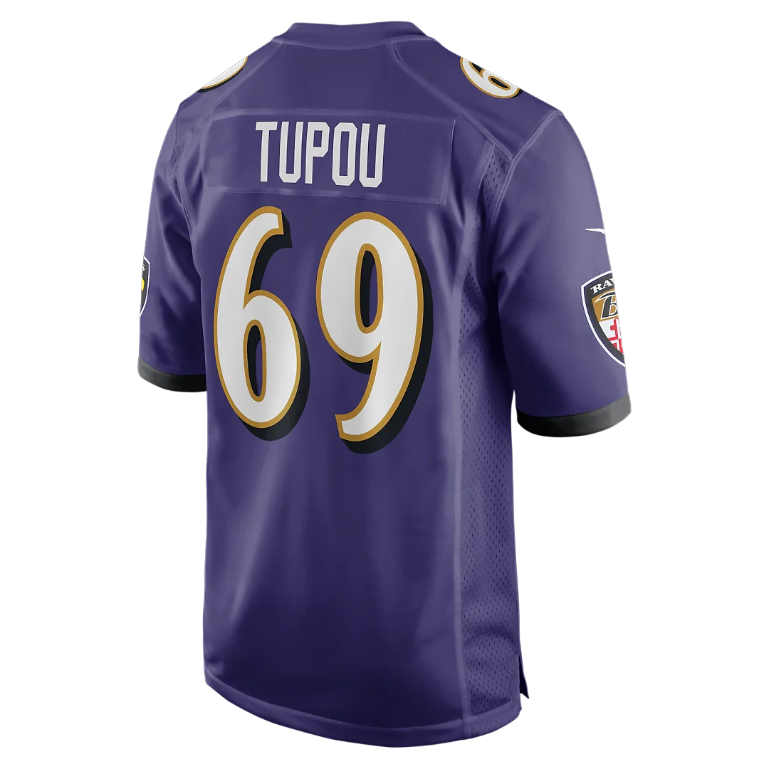 Zennovawear Josh Tupou Baltimore Ravens Team Game Jersey - Purple