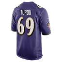 Zennovawear Josh Tupou Baltimore Ravens Team Game Jersey - Purple