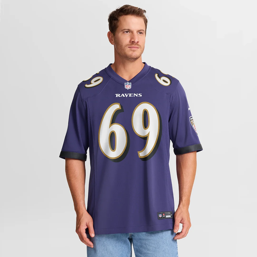 Zennovawear Josh Tupou Baltimore Ravens Team Game Jersey - Purple