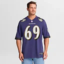 Zennovawear Josh Tupou Baltimore Ravens Team Game Jersey - Purple