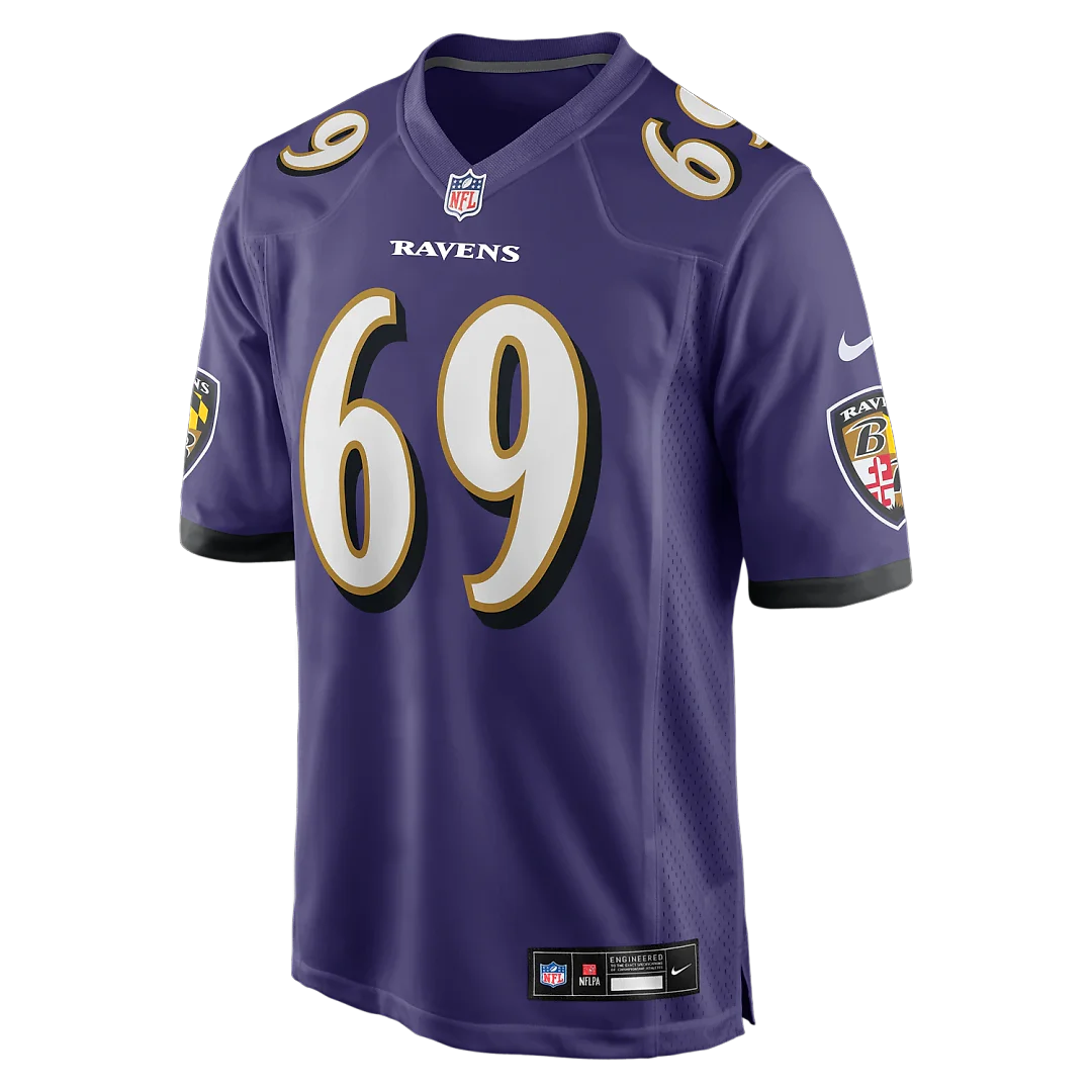 Zennovawear Josh Tupou Baltimore Ravens Team Game Jersey - Purple