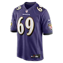 Zennovawear Josh Tupou Baltimore Ravens Team Game Jersey - Purple
