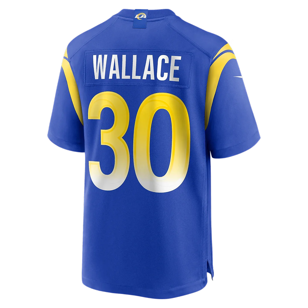 Zennovawear Josh Wallace Los Angeles Rams Game Jersey - Royal