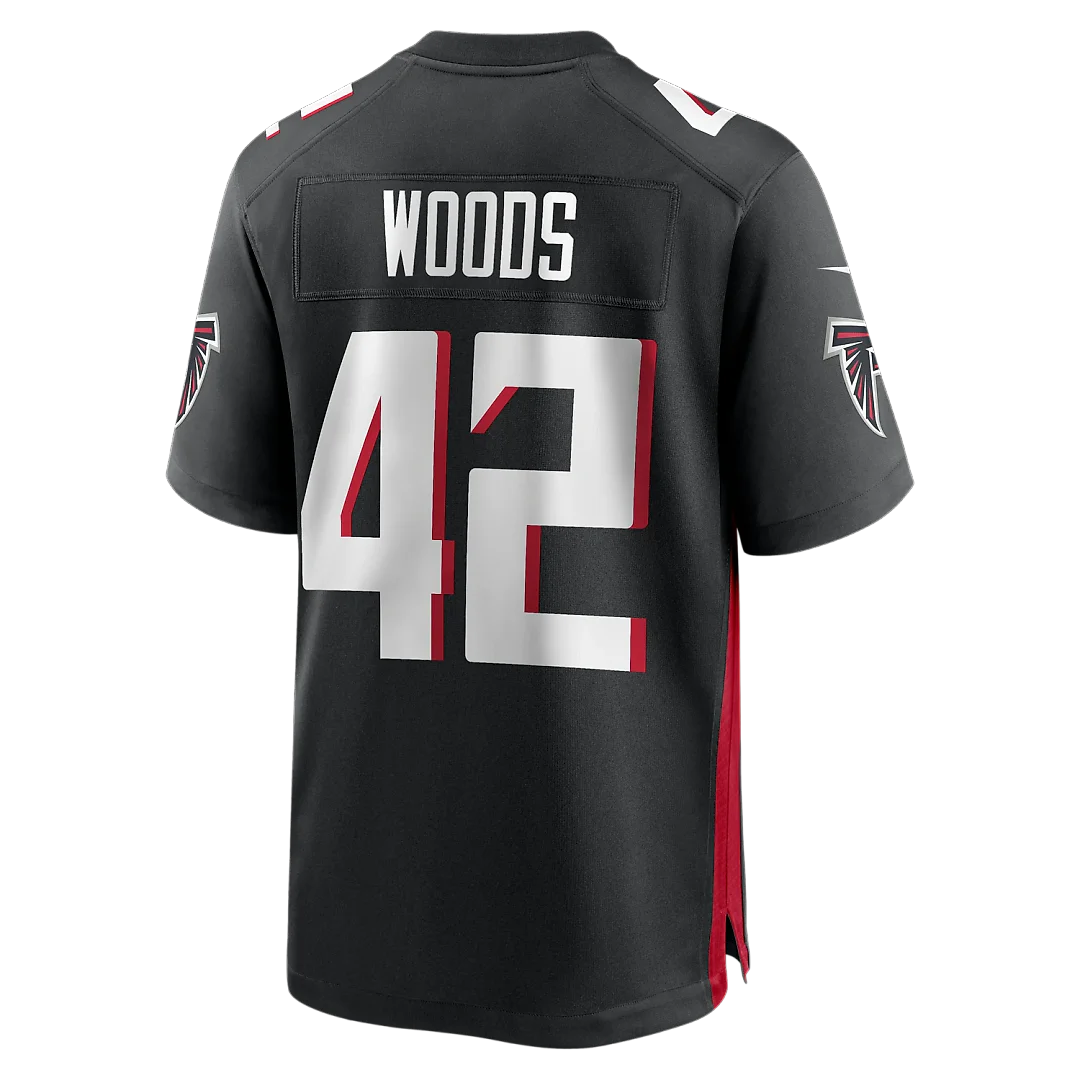 Zennovawear Josh Woods Atlanta Falcons Team Game Jersey - Black