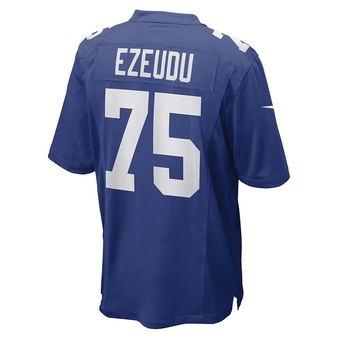 Zennovawear Joshua Ezeudu New York Giants Game Player Jersey - Royal