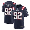 Zennovawear Joshua Farmer New England Patriots Team Game Jersey - Navy