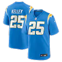 Zennovawear Joshua Kelley Los Angeles Chargers Game Jersey - Powder Blue