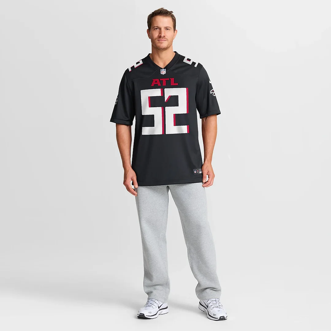 Zennovawear Jovaughn Gwyn Atlanta Falcons Team Game Jersey - Black