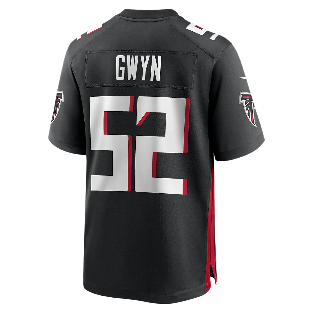 Zennovawear Jovaughn Gwyn Atlanta Falcons Team Game Jersey - Black